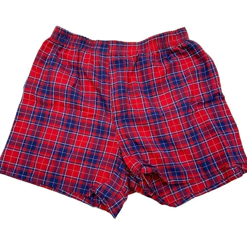 Lot of three Pairs Mens‎ Fruit of the Loom Plaid Loose Fit Boxer Shorts Small